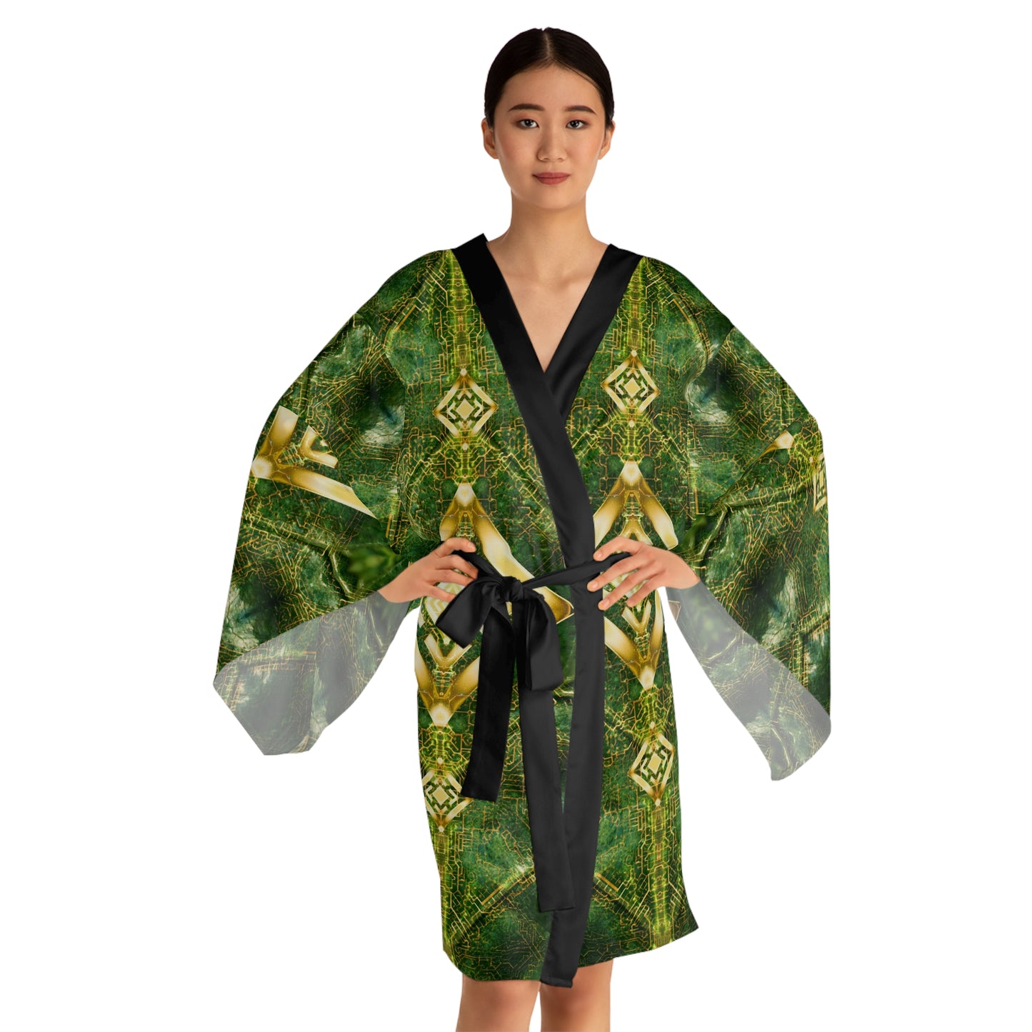 Verdant Resonance // Kimono Robe