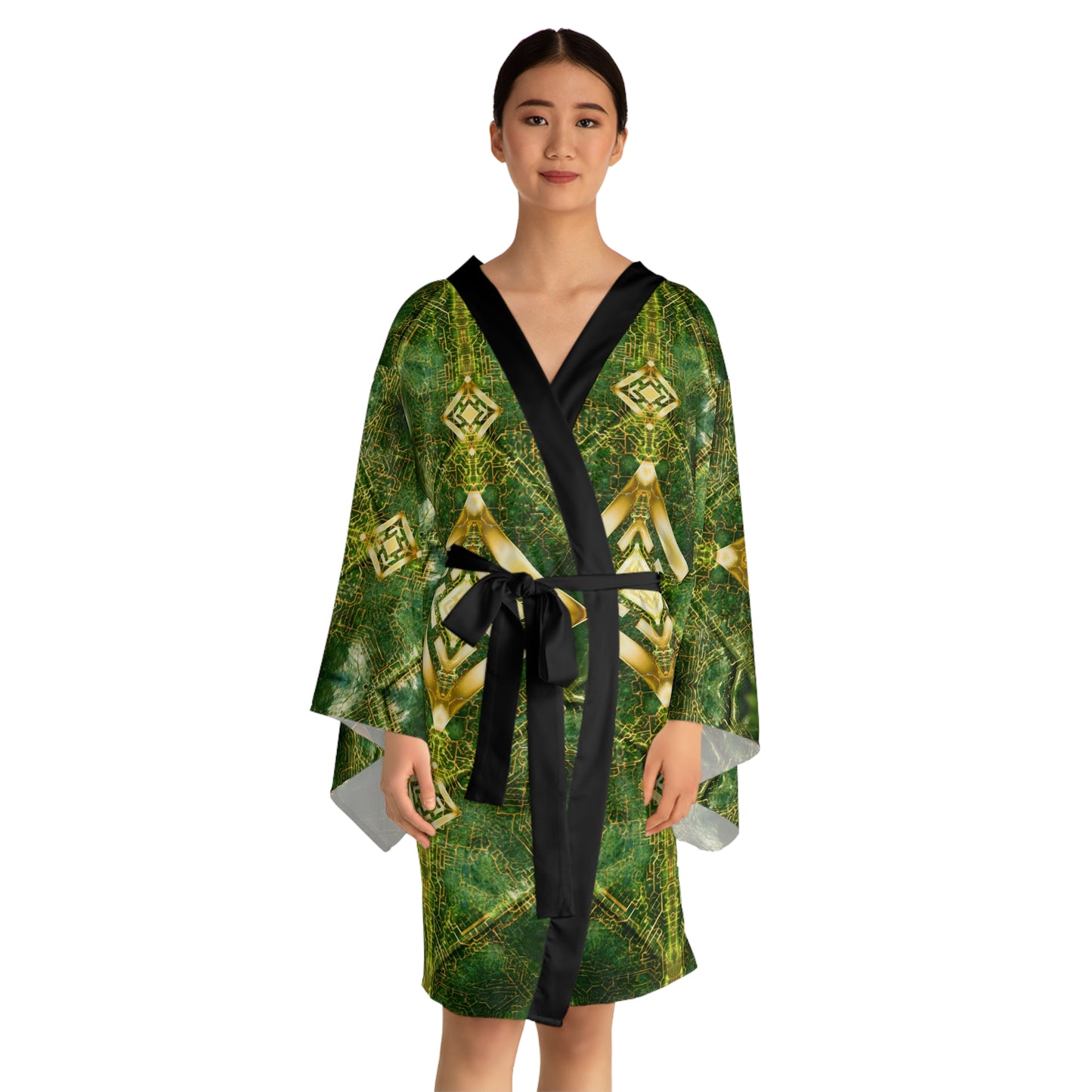 Verdant Resonance // Kimono Robe