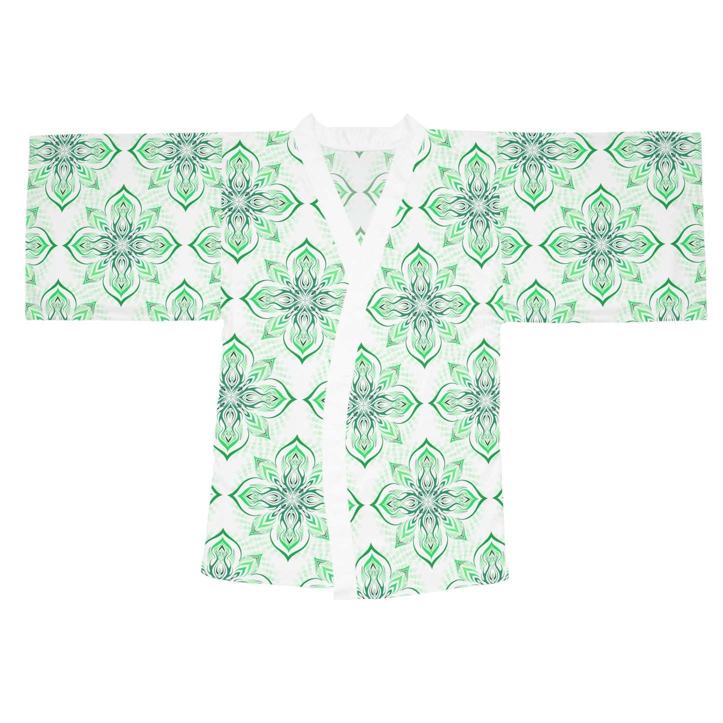 GREEN // Dream Wisely // Tigerflower Tile // Kimono Robe