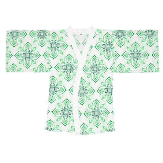 GREEN // Dream Wisely // Tigerflower Tile // Kimono Robe