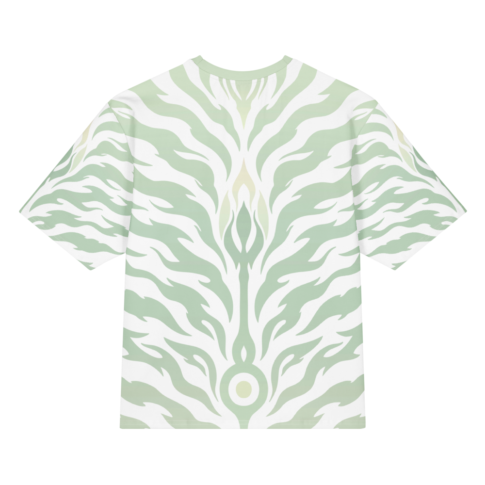 Tiger Shiva // Green // Oversized Cotton T-Shirt